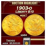 1903-o Gold Liberty Eagle $10 ms64 SEGS