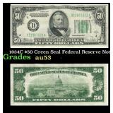 1934C $50 Green Seal Federal Reserve Note Grades S