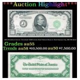 1934 $1000 Green Seal Federal Reserve Note Preside