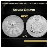 2023 Star Wars Grogu "Baby Yoda" 1 oz Silver $2 Ni