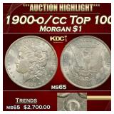 1900-o/cc Top 100 Morgan Dollar $1 ms65 SEGS