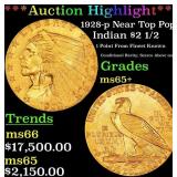 *Highlight* 1928-p Gold Indian Quarter Eagle Near