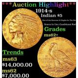 *Highlight* 1914-s Gold Indian Half Eagle $5 Selec