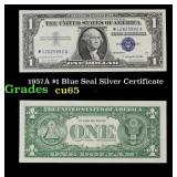 1957A $1 Blue Seal Silver Certificate Grades Gem C
