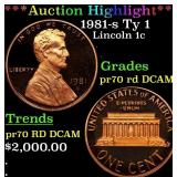 *Highlight* 1981-s Ty 1 Proof Lincoln Cent 1c pr70