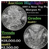 *Highlight* 1887-o Morgan Dollar Near Top Pop! $1