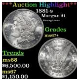 *Highlight* 1881-s Morgan Dollar $1 ms67+ SEGS (fc