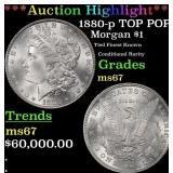 *Highlight* 1880-p Morgan Dollar TOP POP! $1 ms67
