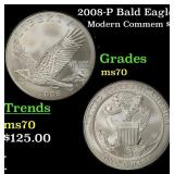 2008-P Bald Eagle Modern Commem Dollar $1 ms70 SEG