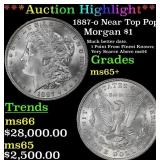 *Highlight* 1887-o Morgan Dollar Near Top Pop! $1