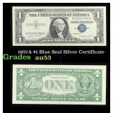 1957A $1 Blue Seal Silver Certificate Grades Selec