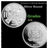 2024 Samoa 1 oz Silver Mr. Monopoly Coin