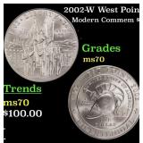 2002-W West Point Modern Commem Dollar $1 ms70 SEG