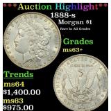 *Highlight* 1888-s Morgan Dollar $1 Select+ Unc US