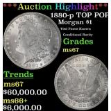 *Highlight* 1880-p Morgan Dollar TOP POP! $1 ms67