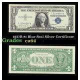 1957B $1 Blue Seal Silver Certificate Grades Choic