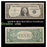 1957B $1 Blue Seal Silver Certificate Grades vf++