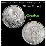 2023 Republic of Ghana 1 oz Silver 20 Cedis Space