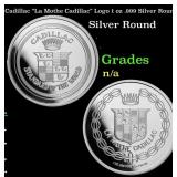 Cadillac "La Mothe Cadillac" Logo 1 oz .999 Silver