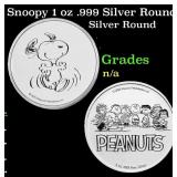 Snoopy 1 oz .999 Silver Round