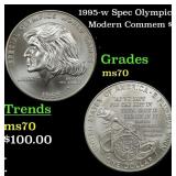 1995-w Spec Olympics Modern Commem Dollar $1 ms70