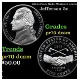 2004-s Peace Medal Proof Jefferson Nickel Westward