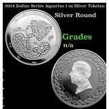 2024 Zodiac Series Aquarius 1 oz Silver Tokelau $5