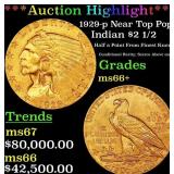 *Highlight* 1929-p Gold Indian Quarter Eagle Near