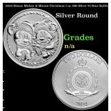 2024 Disney Mickey & Minnie Christmas 1 oz .999 Si