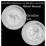 2024 Silver Kangaroo 1 oz .999 Silver Australia $1