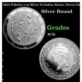2024 Tokelau 1 oz Silver $5 Zodiac Series: Pisces