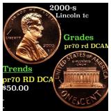 2000-s Proof Lincoln Cent 1c pr70 rd DCAM SEGS