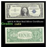 1957A $1 Blue Seal Silver Certificate Grades Choic