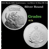 2021 Shrek 20th Anniversary  1 oz Silver $2 Niue B