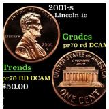 2001-s Proof Lincoln Cent 1c pr70 rd DCAM SEGS