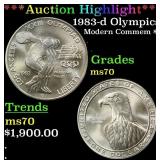*Highlight* 1983-d Olympics Modern Commem Dollar $