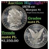 *Highlight* 1878-cc Morgan Dollar $1 ms64 PL SEGS