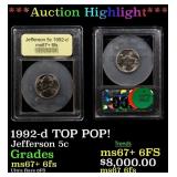 *Highlight* 1992-d Jefferson Nickel TOP POP! 5c ms