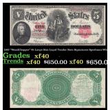 1907 $5 Large Size Legal Tender Note "WoodChopper"