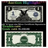 1899 $1 large size Silver Certificate "Black Eagle