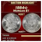 1884-o Morgan Dollar $1 ms67+ SEGS