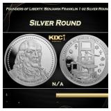 Founders of Liberty: Benjamin Franklin 1 oz Silver