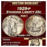 1929-p Standing Liberty Quarter 25c GEM++ FH USCG