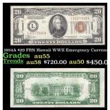 1934A $20 FRN Hawaii WWII Emergency Currency Grade