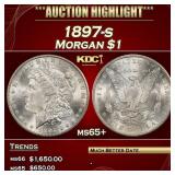 1897-s Morgan Dollar $1 ms65+ SEGS