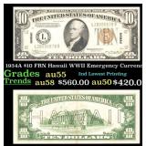 1934A $10 FRN Hawaii WWII Emergency Currency Grade