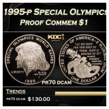 1995-p Special Olympics Proof Modern Commem Dollar