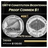 1987-S Constitution Bicentennial Proof Modern Comm