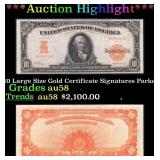 1907 $10 Large Size Gold Certificate Grades Choice