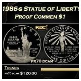 1986-s Statue of LiberTy Proof Modern Commem Dolla